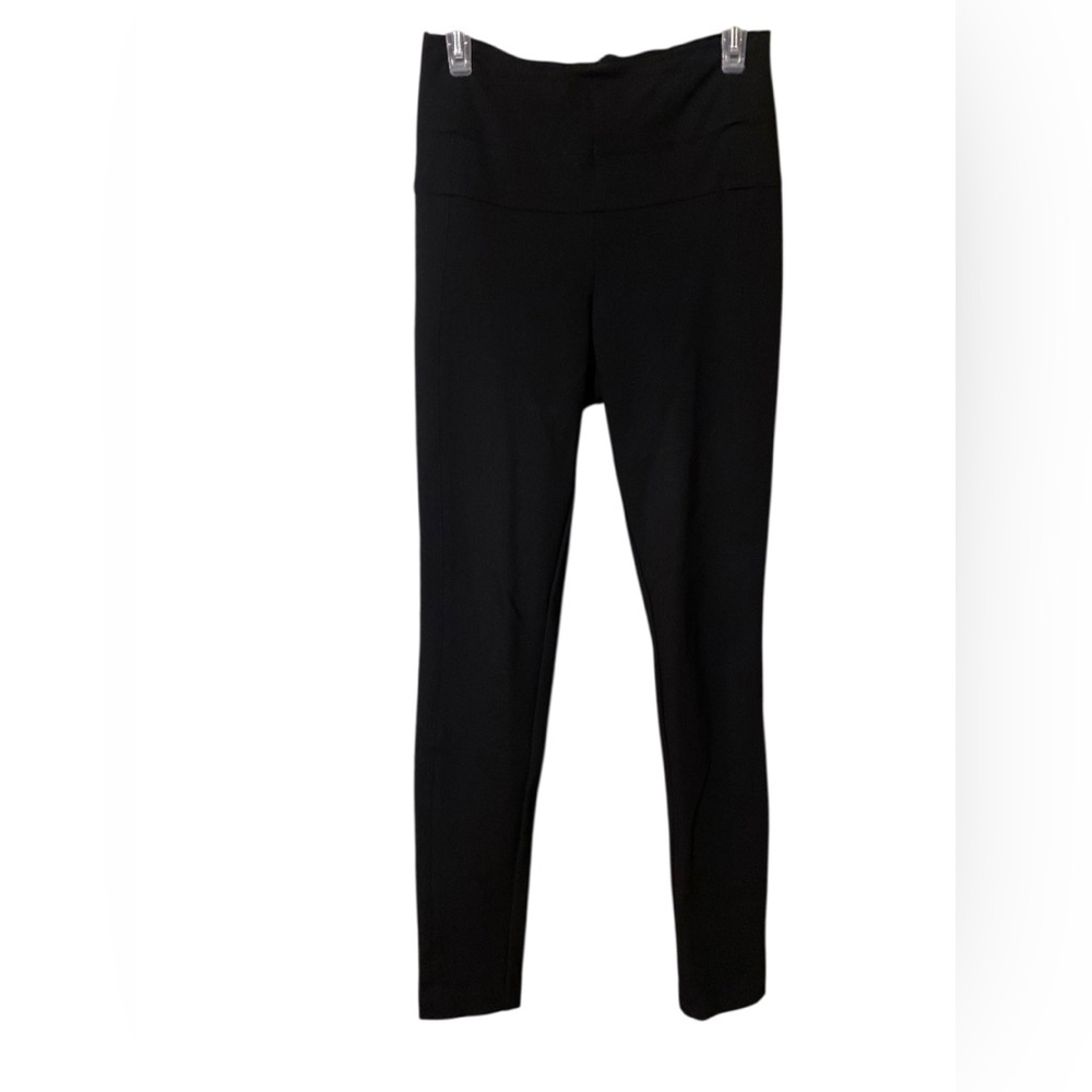 Veronica Beard Back Zipper Leggings Pants Womens Size 4 Black Athleisure Comfort